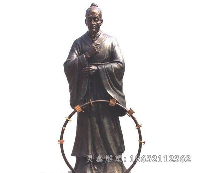 宜春祖冲之广场人物景观铜雕