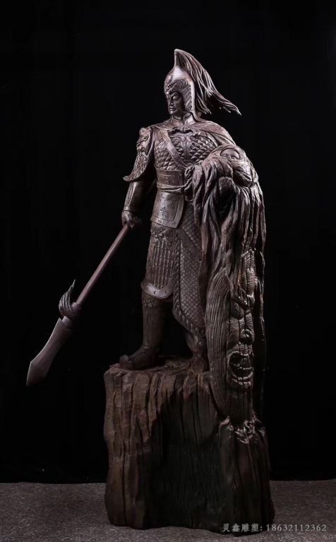 赣州古代人物赵云城市铜雕