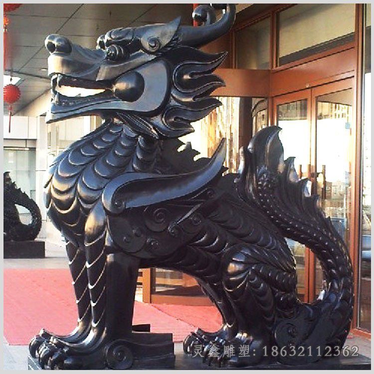 抚州神兽麒麟广场景观铜雕