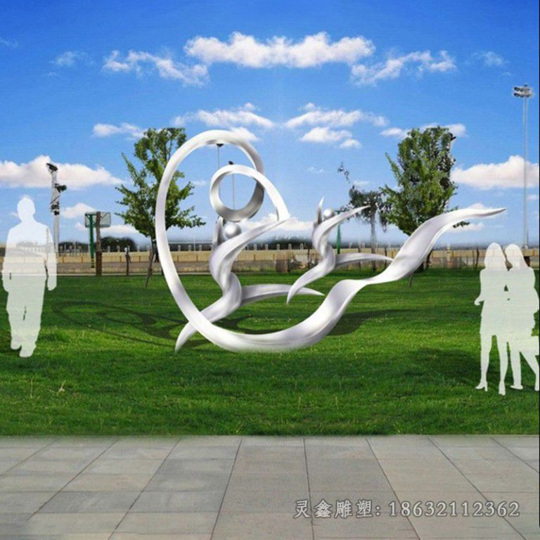 鹰潭不锈钢抽象公园景观雕塑