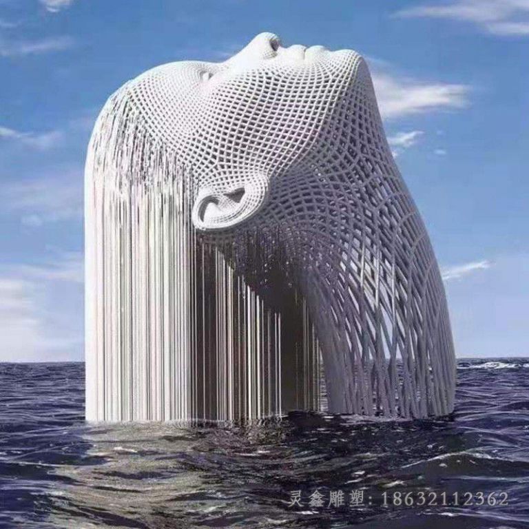 景德镇不锈钢镂空人物雕塑