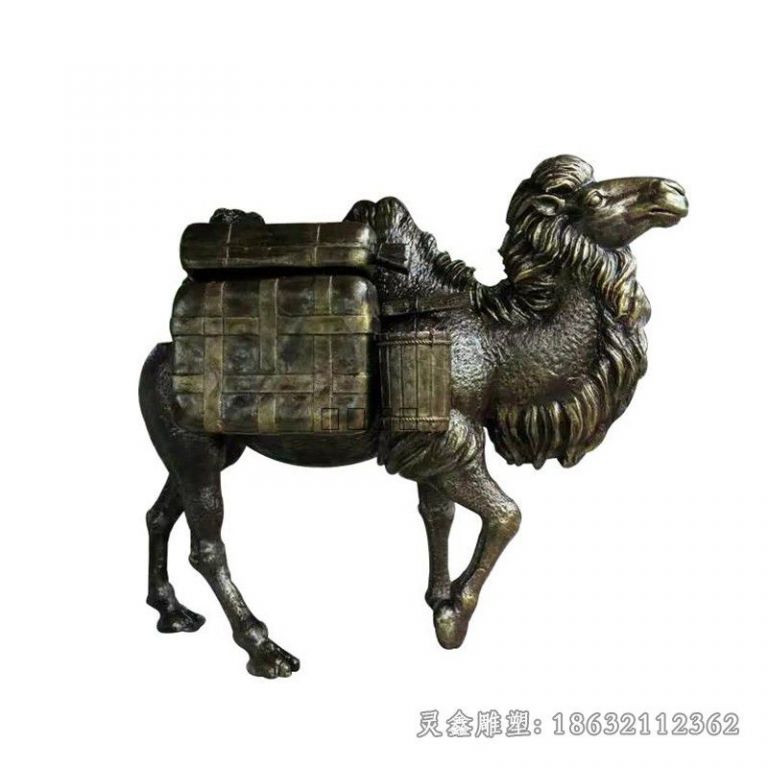 抚州驮行李骆驼城市铜雕