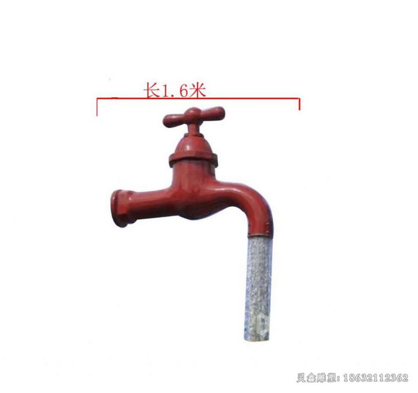 鹰潭古铜色水龙头城市铜雕