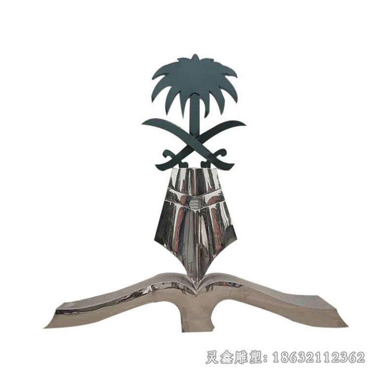 景德镇不锈钢镜面抽象城市标志雕塑