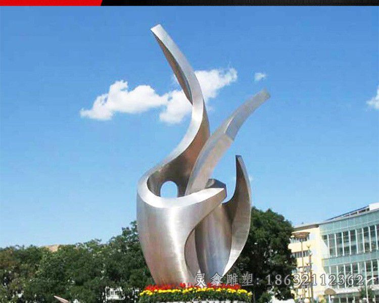 赣州不锈钢抽象公园景观雕塑