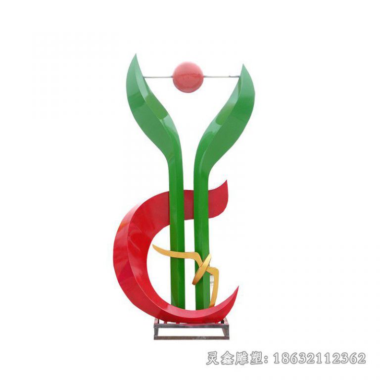 南昌不锈钢抽象彩绘凤凰雕塑