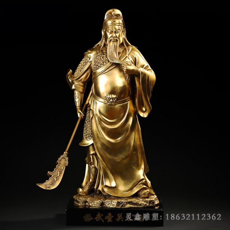 鹰潭武圣关公广场人物铜雕