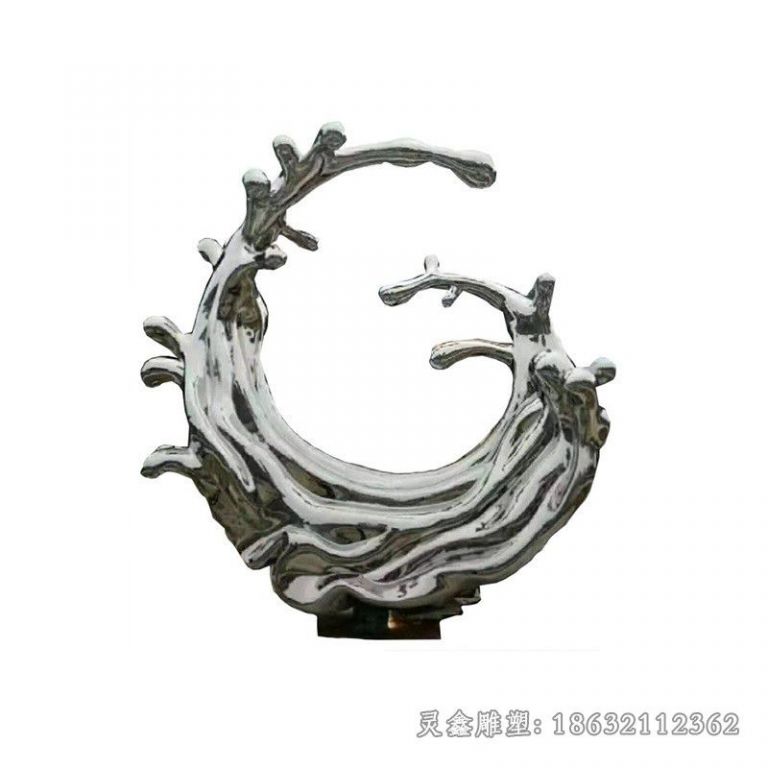 上饶镜面海浪城市不锈钢雕塑