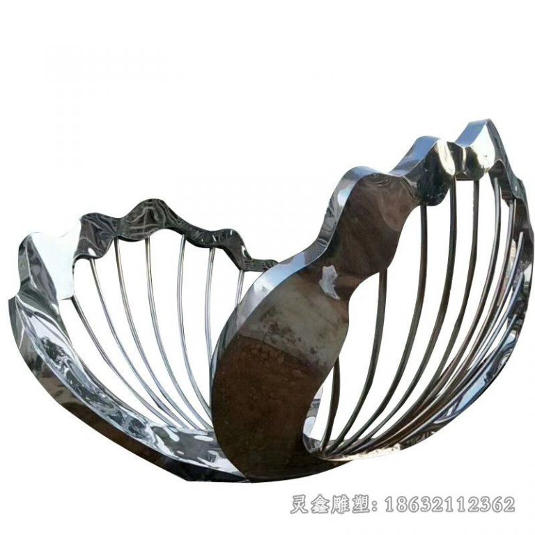 吉安不锈钢抽象镜面蝴蝶广场雕塑