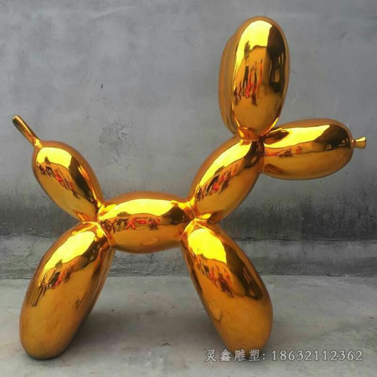 萍乡不锈钢气球小狗城市雕塑