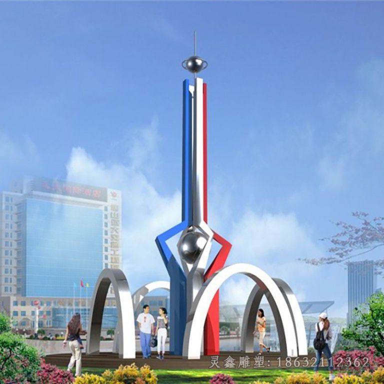 抚州不锈钢升华广场标志雕塑