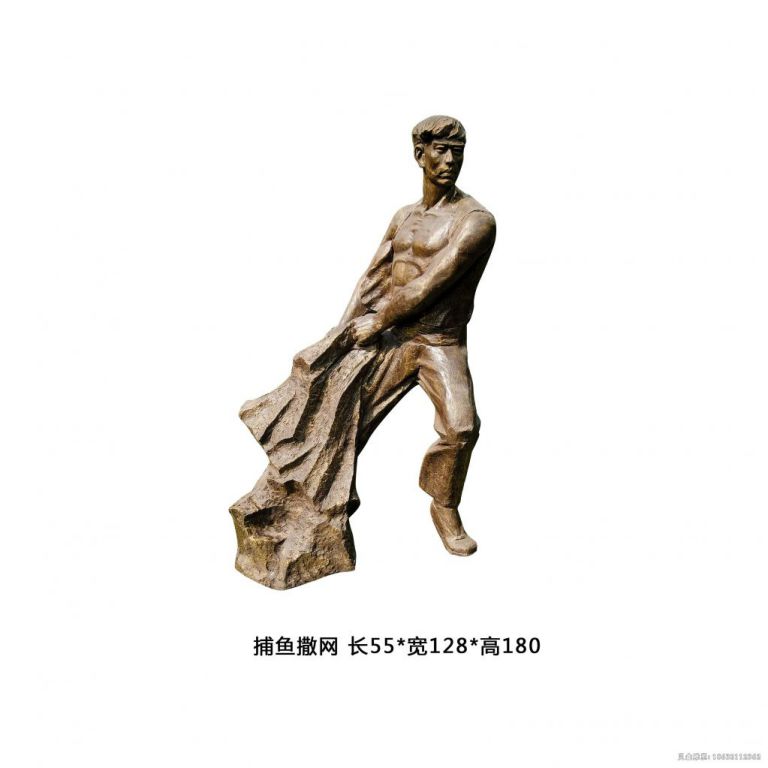吉安城市人物抽象景观铜雕