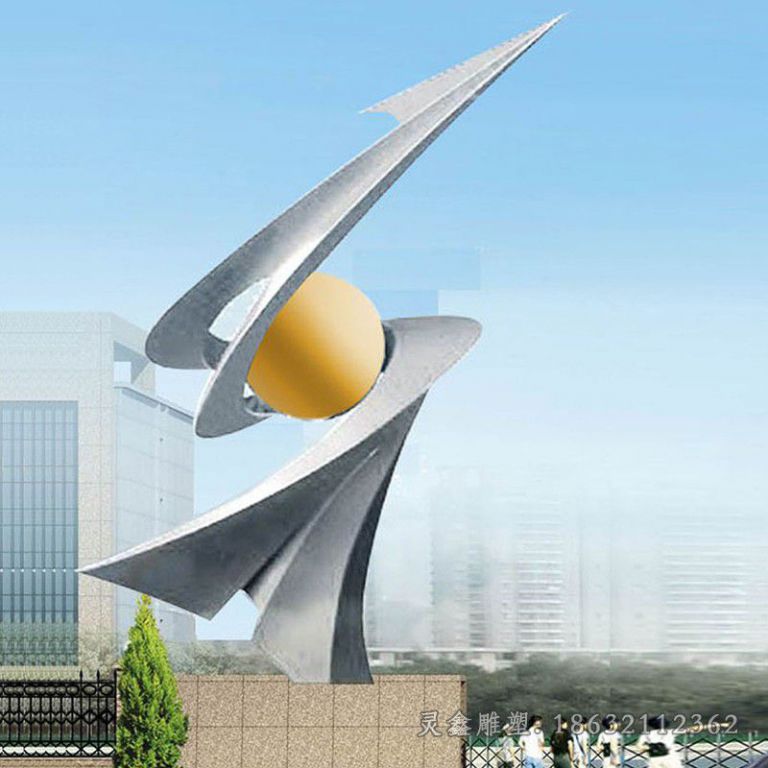 不锈钢发展雕塑企业不锈钢雕塑 (3)