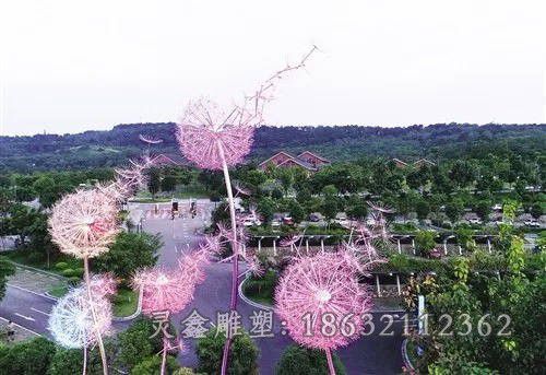 不锈钢蒲公英雕塑 (3)
