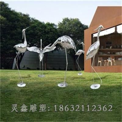 不锈钢仙鹤雕塑 (11)_看图王