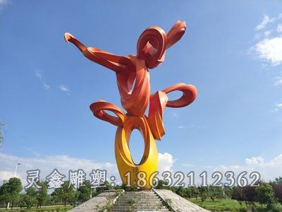 鹰潭不锈钢公园彩绘景观雕塑