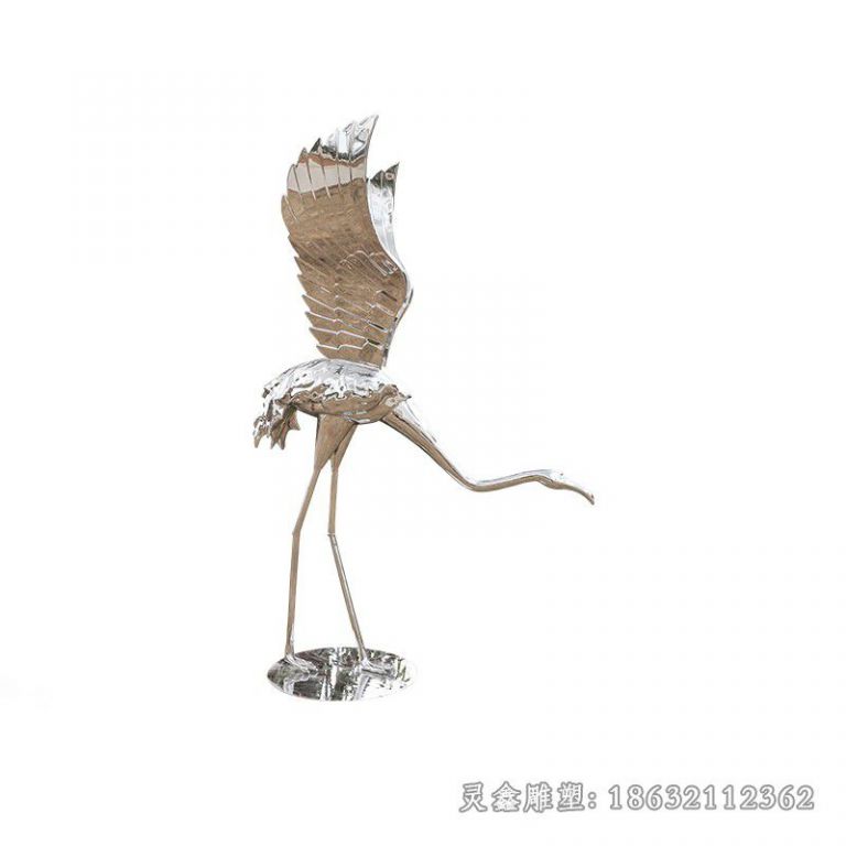 不锈钢火烈鸟雕塑 (3)