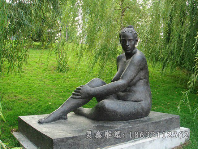 公园抽象人物铜雕，抽象人物雕塑