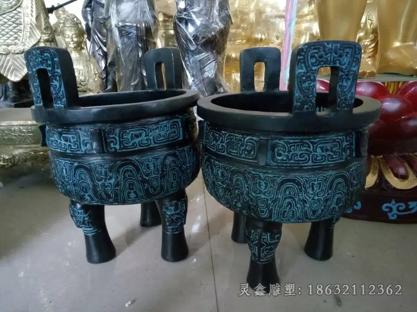 三足圆鼎，三足圆铜鼎 (3)