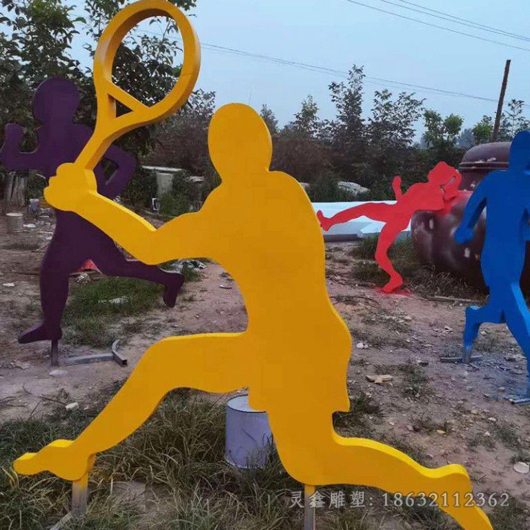 不锈钢运动雕塑 (118)
