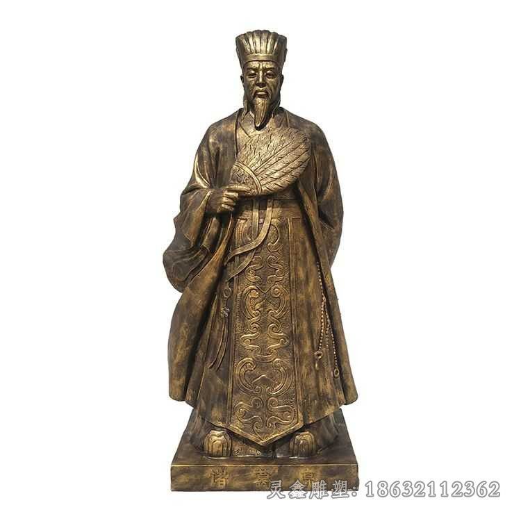 诸葛亮铜雕 (5)