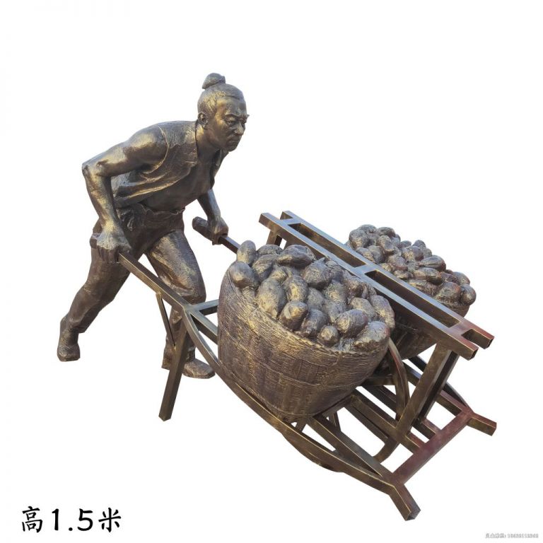 农耕景观铜雕 (5)