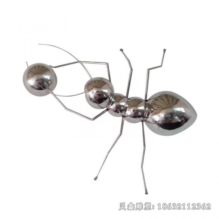 镜面不锈钢蚂蚁雕塑（4）