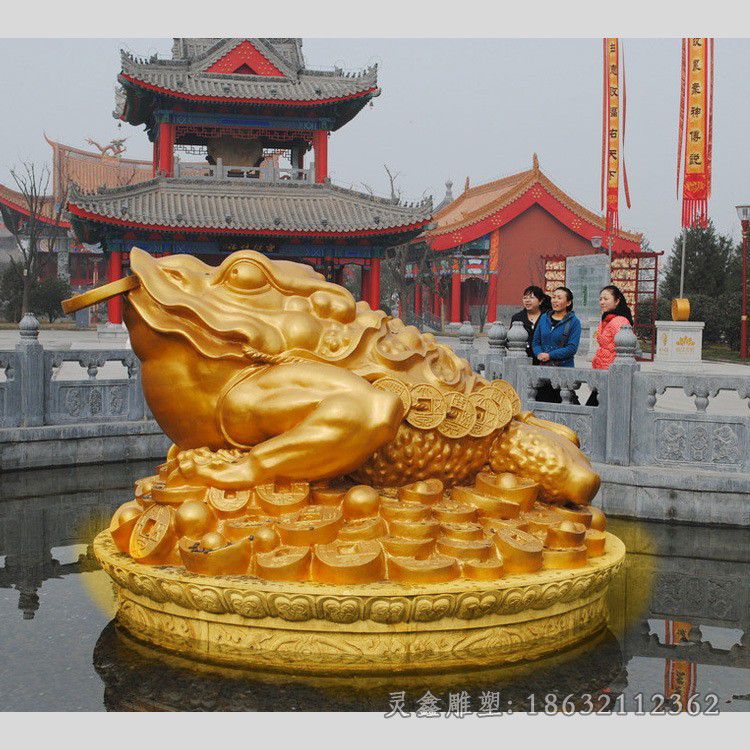 招财金蟾广场景观铜雕 (1)