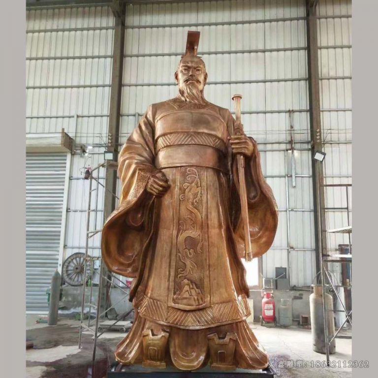 汉武帝广场景观人物铜雕 (1)