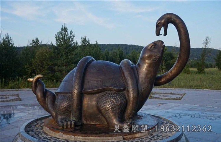 景德镇神兽玄武城市景观铜雕
