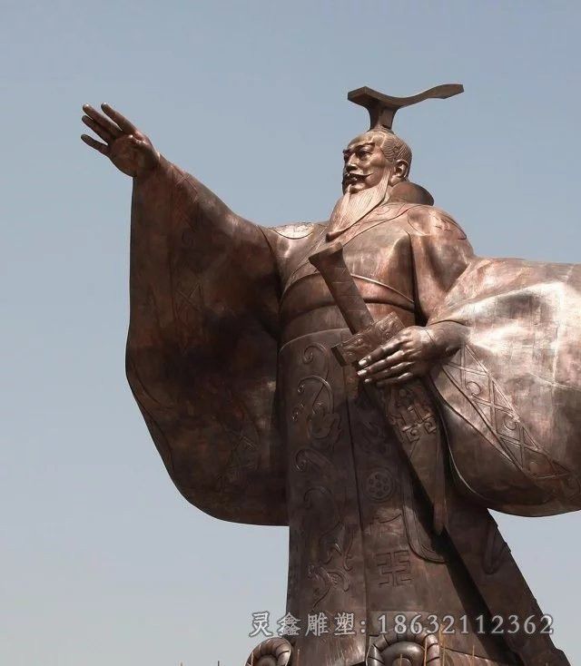 汉武帝广场景观人物铜雕 (7)