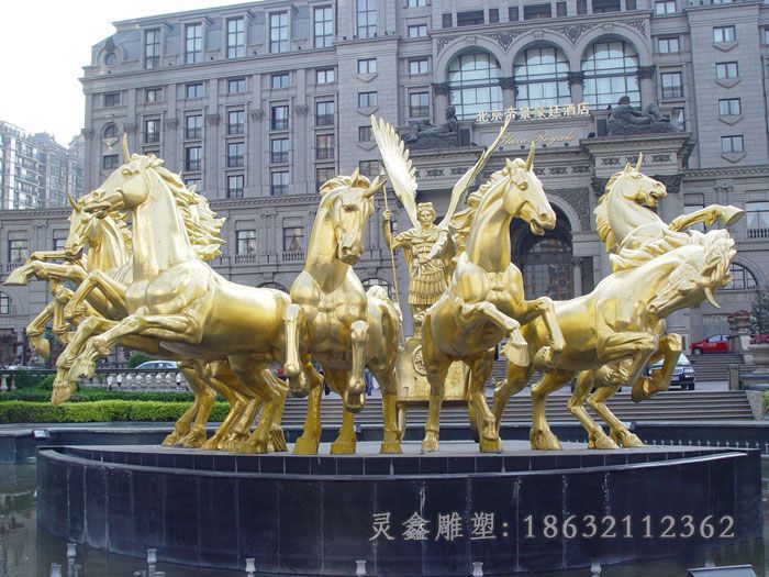 六匹飞马铜雕，阿波罗铜雕(2)
