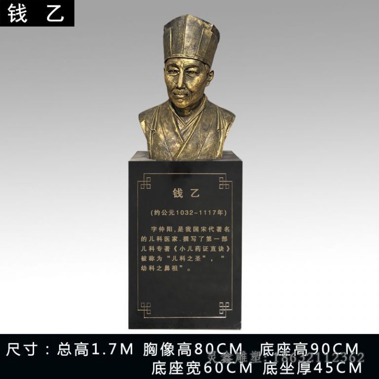 钱乙铜雕 (1)