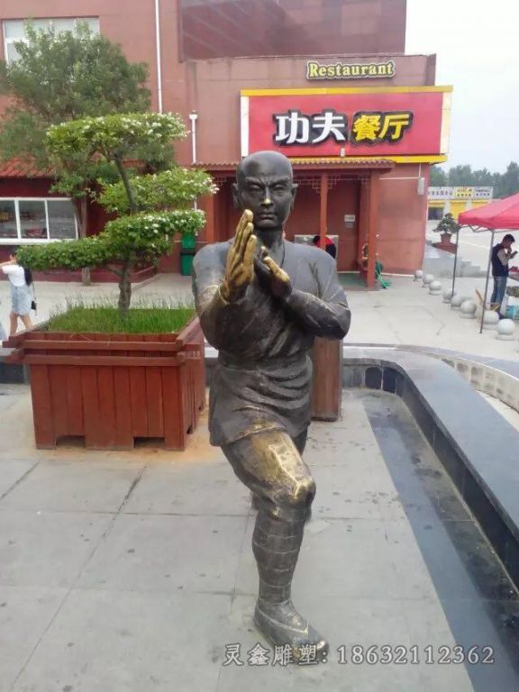 人物铜雕，人物练功铜雕，广场小品铜雕 (1)