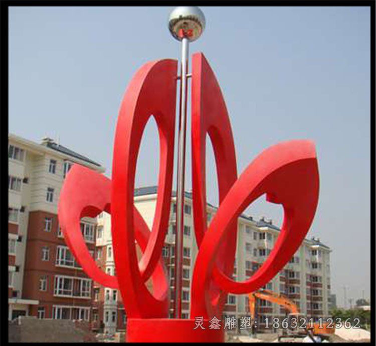 不锈钢树叶科技 公园景观雕塑