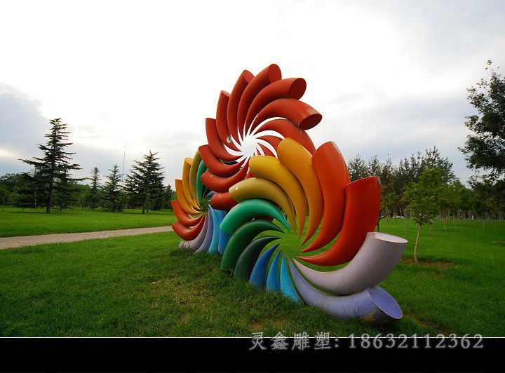 不锈钢烟花雕塑，不锈钢景观雕塑 (1)