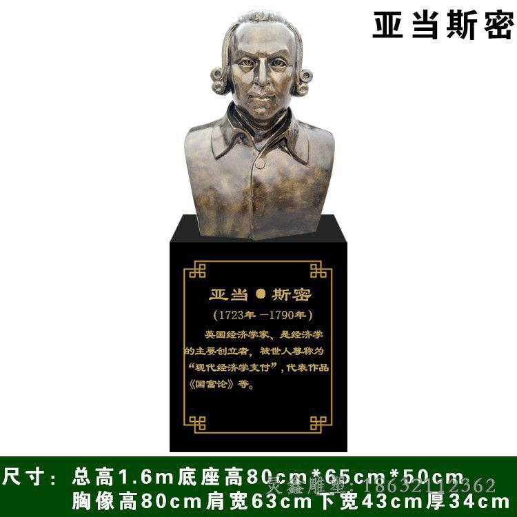 亚当斯密铜雕