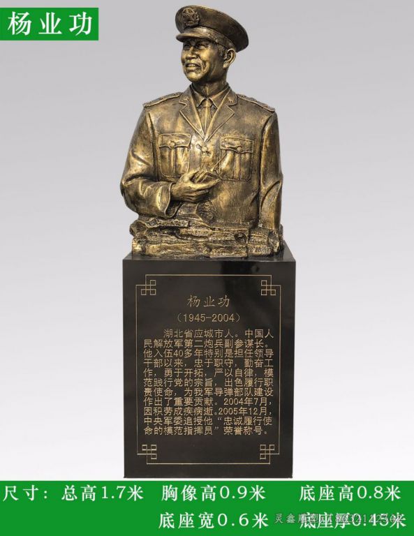 杨业功铜雕 (2)