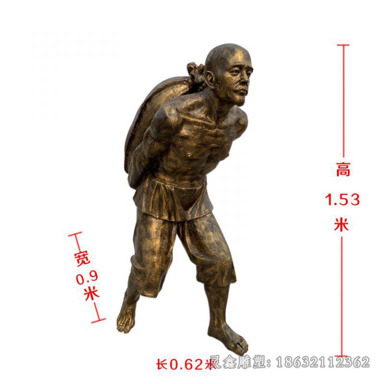 播种插秧人物铜雕 (37)