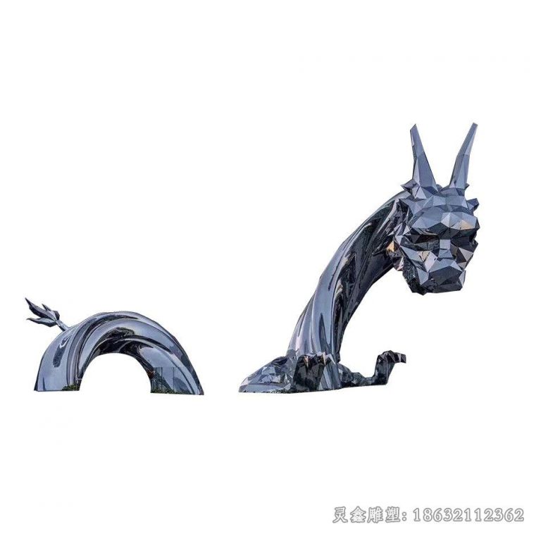 不锈钢龙雕塑 (3)