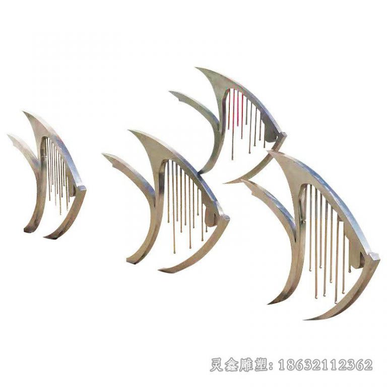 不锈钢鱼雕塑 (12)