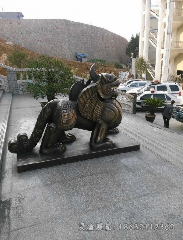 独角兽城市铜雕 (3)