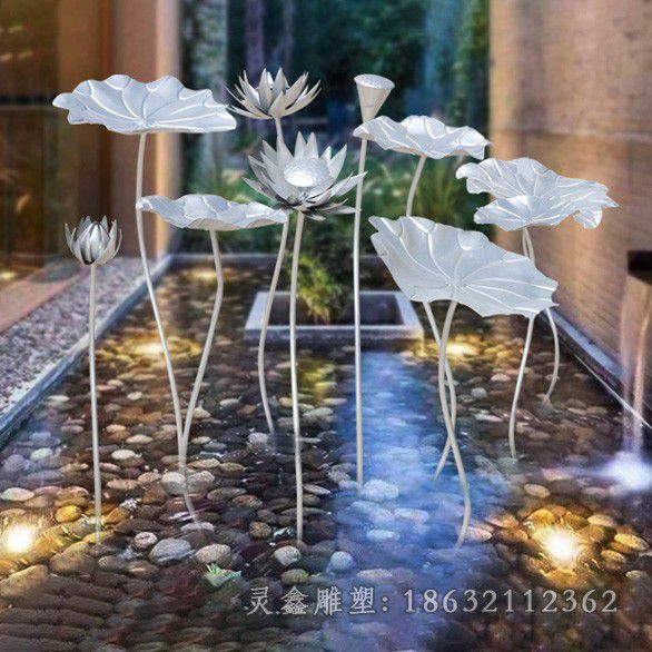 不锈钢莲花雕塑 (92)