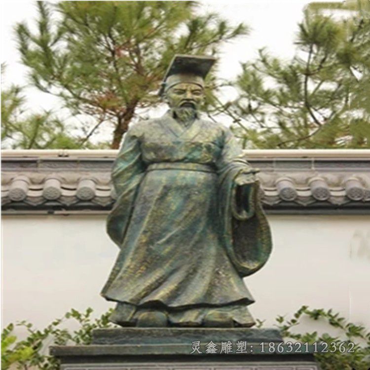 上饶帝王汉武帝人物铜雕