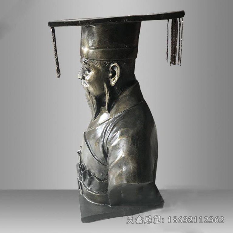 上饶黄帝古代人物胸像铜雕