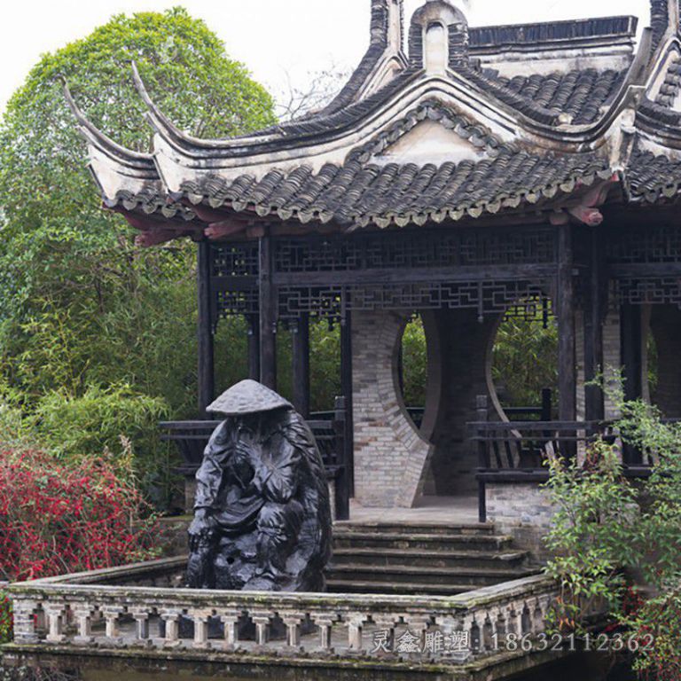 南昌姜太公人物景观铜雕