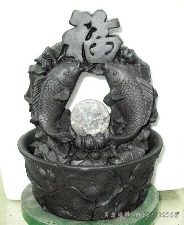 南昌金鱼送福+标志铜雕