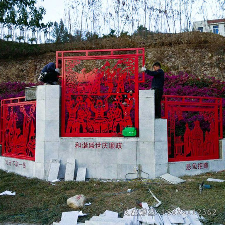 萍乡不锈钢党建彩绘雕塑