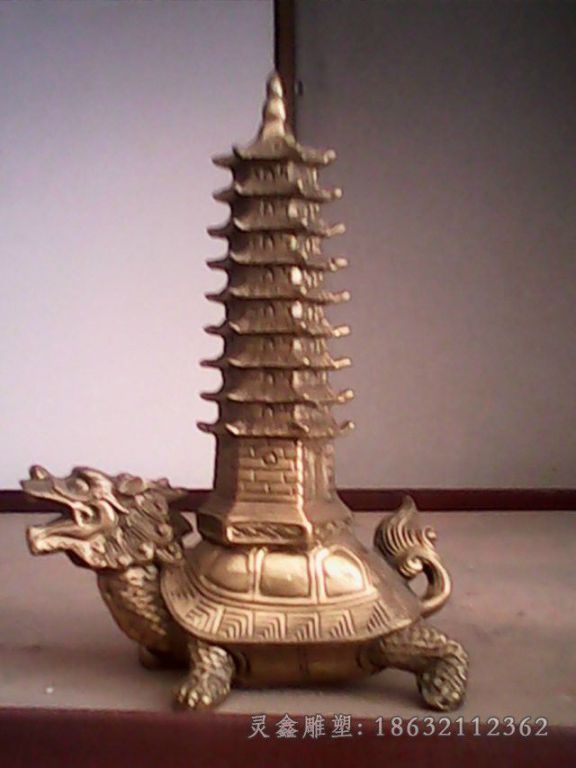 新余吉祥龙龟标志景观铜雕