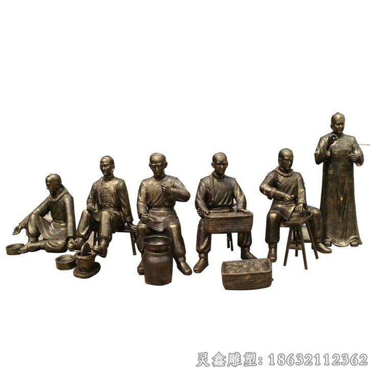 宜春中医文化人物标志铜雕